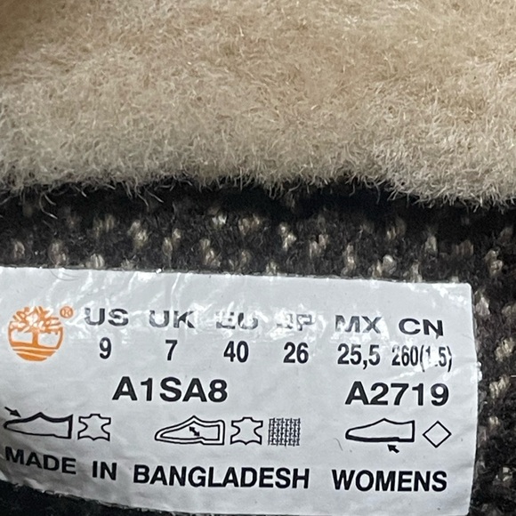 Timberland Women's  LIGHT Brown Lace Up Fur Boots - Picture 7 of 7